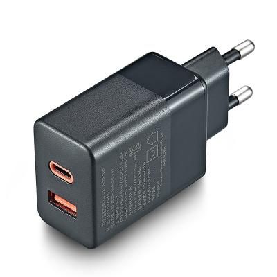 China Mobile Phone 30W Dual Port Wall Charger 5V 3A 9V2.77A 12V 2.5A 15V2A 20V1.5A QC3.0 QC3.0 Rapid Fast Charging Travel 2 Charger for sale