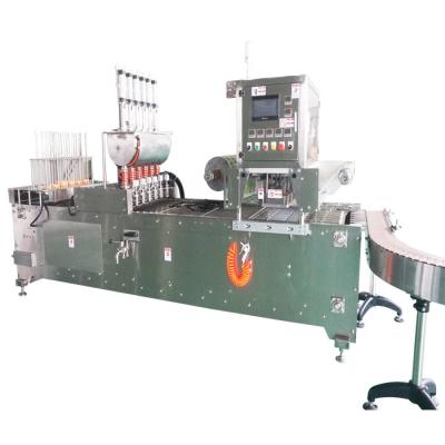 Chine Machine de scellement de remplissage de tasses en plastique industriel 100-500ml contrôle PLC à vendre