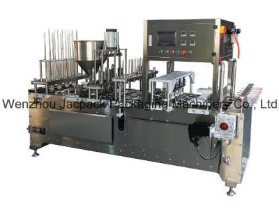 Chine Precise Rotary Cup Filling Sealing Machine Hopper Temp Range 0-85.C Heavy Duty Design à vendre
