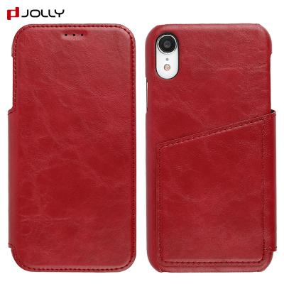 China Eco-friendly For iPhone Xr Slim Cell Phone Case Leather Wallet For Cellphone for sale