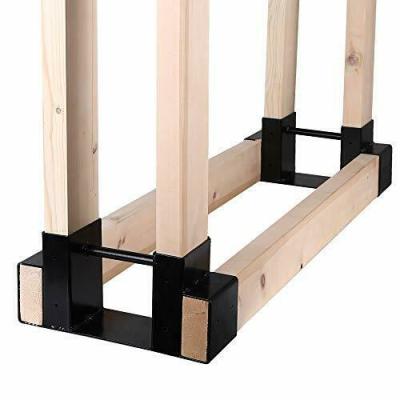 China Kit de soporte para estantes de leña de acero para chimenea o chimenea en venta