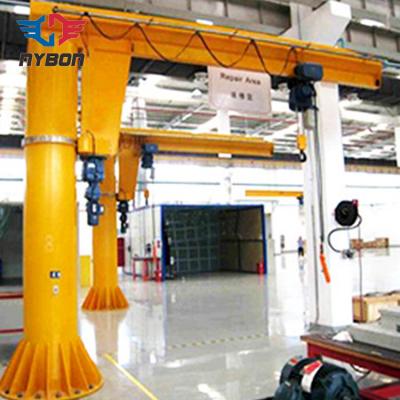 China Hot Sale Jib Crane Workshop Warehouse Stationary 3T 5T Electric Free Standing Jib Crane for sale