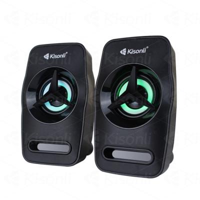 China New Top Cool Electronic Instruments 2.0 High-tech Instrument Gaming Speaker AUX. breathable lightweight speaker for sale