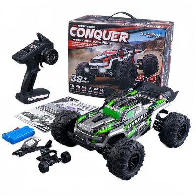 China Full-time 4WD System 16102 38km/h High Speed BigFoot RC Car 2.4GHZ 4WD Off-Road Vehicle Auto RC Remote Control Truck With Light For Adult and Kids for sale