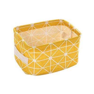 China Multifunctional Purpose 4 Pack Canvas Storage Basket Bins Bins Home Decor Organizers Bag For Makeup Adult Baby Toys Liner Books for sale