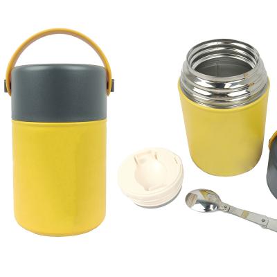 China 30oz Stainless Steel Double Wall Soup Mug Stainless Steel Vacuum Insulated Travel Mug Powder Coated Tumbler With Lid for sale