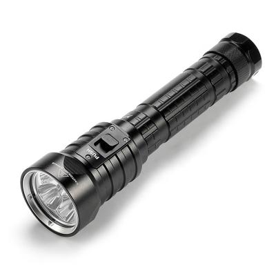 China Asafee 4 Emergency Torch Light xm l2 Aluminum Alloy Dive Flashlight 4500lm Powerful Scuba Diving Light for sale