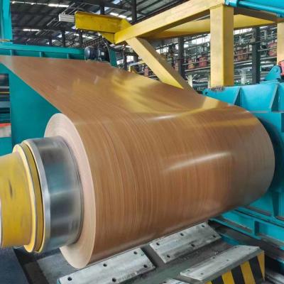 China Holzmusterfarbbeschichtetes Aluminiumblech, das in Hausdächern verwendet wird zu verkaufen