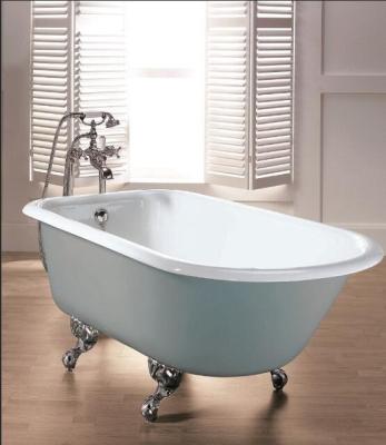 China Double Slipper Enamel Cast Iron Bathtub Eco - Friendly Switch - 1004A for sale