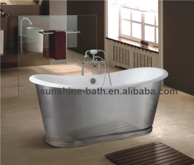 China Bathroom Bathtub Hot Sale Stainless Steel Bathtub, Freestanding Bathtub With Prices for sale