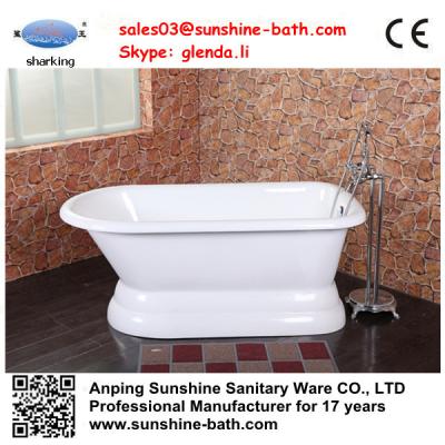China Small Traditional Freestanding Soaking Bathtub With Seat for sale