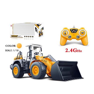 China 2020 new 12CH RC hobby 1:18 2.4G radio control rc engineering truck in chenghai market for sale