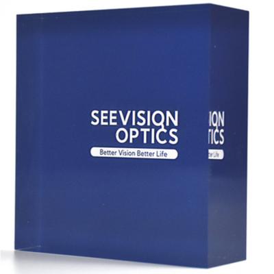 China Modern high quality standing clear acrylic blocks with included designs for branding for sale