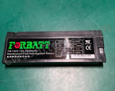 China 12V 2300mAh Used Lithium Batteries FORBATT FB1223 For Goldway Medical Monitor for sale