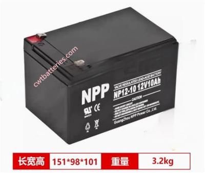 China NP12-10 12V 10Ah Vrla Battery New Original Sealed Lead Acid Battery for Energy Storage System for sale