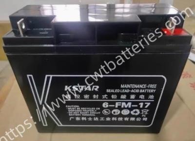 中国 KSTAR 6-FM-17 VRLA バッテリー 12V 17Ah 密閉鉛酸電池 UPS エネルギー貯蔵の交換 販売のため