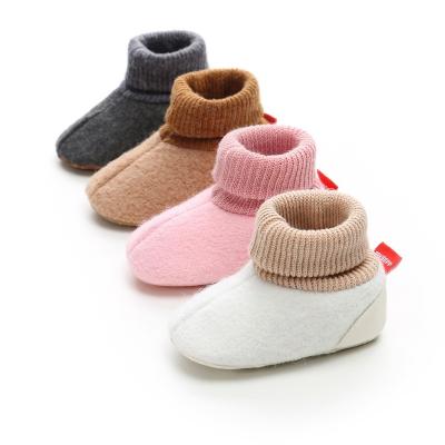 China Infant Baby Knitted Sock Boots Shoes Prewalker Keep Warm Winter Boots for Babies Unisex for sale