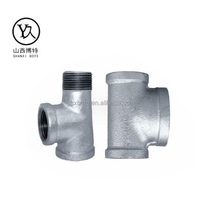 China For gas Tee wholesale malleable iron pipe fittings high quality mech malleable iron fittings for sale