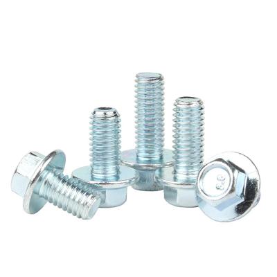 China Carbon steel steel hexagon flange bolt galvanized external flange hexagon screw din6921 flange screw directly supplied by manufact for sale
