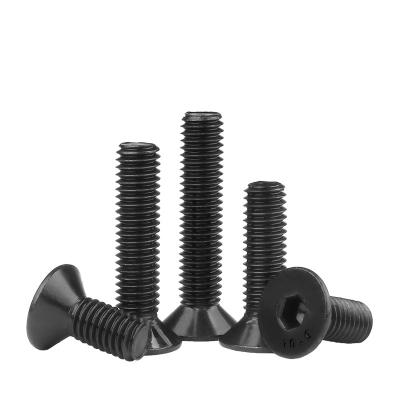 China Stainless Steel China Manufacturing Black Oxidation Stainless Steel Hex Socket Countersunk Head Screws Suppliers Fastening for sale