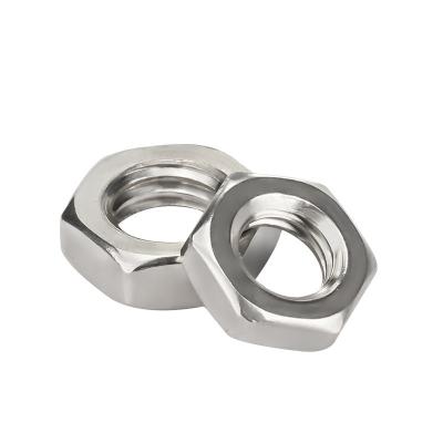 China Heavy industry stainless steel thin 304 316 GB6172 hex nut with all types ECU hex nut m6 m8 m 12 hex nut for sale