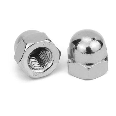 China Heavy Industry M12 Stainless Steel Cap Nut Decorative Cap Screw Cap Hexagon Dome Cap Nut for sale