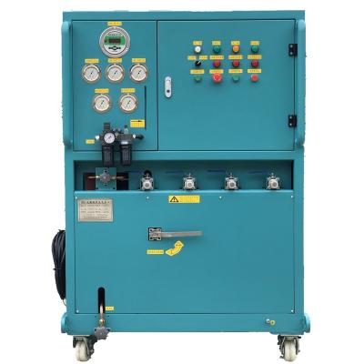 China explosion proof refrigerant recovery system 10HP full oil less air conditioning ac vapor recovery gas charging machine for sale