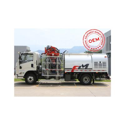 China Construction Material Stores FULONGMA Stores Guardrail Panel Washing Water Tanker Truck For Fence Cleaning for sale