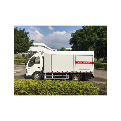 China Garment Shops FULONGMA 4x2 Sewer Truck Quality Guaranteed Street Sewer Purification Cleaning Suction Type Truck for sale