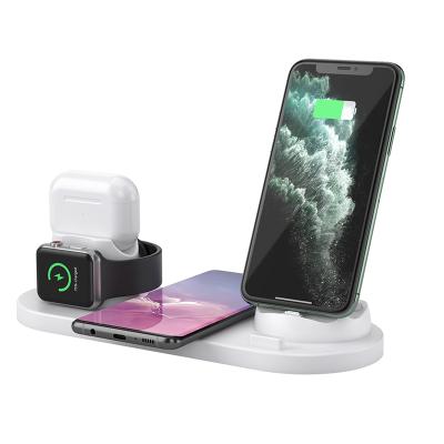 China LAIMODA 2021 Qi Phone Charger New Arrivals Amazon Success 4 in 1 Wireless Charger Wireless Charging Station For iPhone Charger for sale