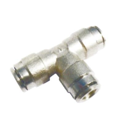 China Hotels Double Ferrule Union Tee Compression Fog Nozzle Three Way Tube Fitting for sale