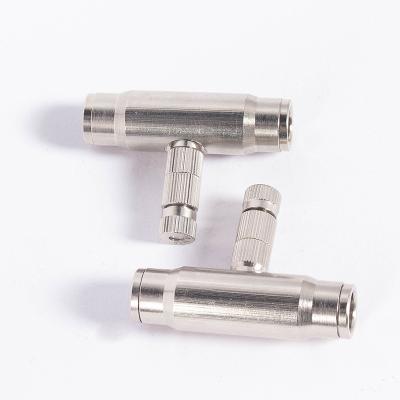 China Hotels High Pressure Fog Jet System 9.52mm Gas Hose Fitting Push Fit Connector for sale