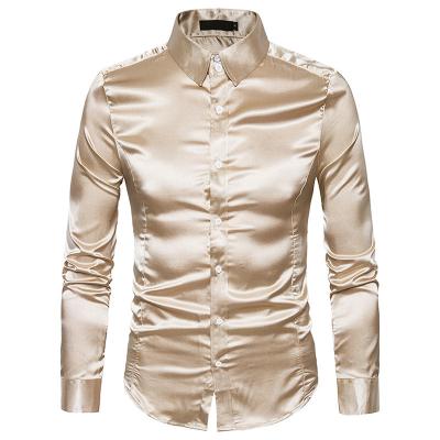 China Anti-pilling New Fashion Hot Selling Over Sized T-shirt Custom Your Luxury Design Logo Shine Glitter Plus Size Men's Long Sleeve T-shirt for sale