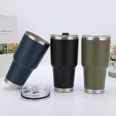 China Factory Direct Wholesale 20oz White Stainless Steel Travel Mugs Tea Mug 30oz Tumbler Double Wall Viable Vacuum Mug for sale