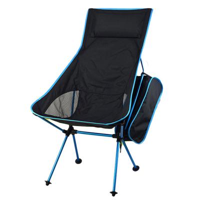 China Price High Manufacturer Portable Quality 600D Oxford Cloth Waterproof Folding Outdoor Moon Chair for sale