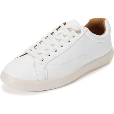 China Fashion Trend Classic Logo Adult White PU Men Sneaker Custom Comfortable Casual Shoes for sale