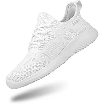 China Latest Fashion Trend Design Stylish White Knitting Lace Outdoor Running Men's Sports Shoes for sale