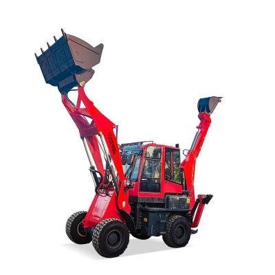 China Hotels LTMG 2024 new Construction Machinery mini backhoe excavator loader 4x4 wheel 0.8ton 1ton 1.8ton 2ton 2.5ton backhoe loader for sale