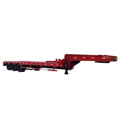 China 3 Axle Flat Bed Semi Trailer , 3 Axle 40 Feet 40ft Container Flatbed Semi Trailer For Sale for sale
