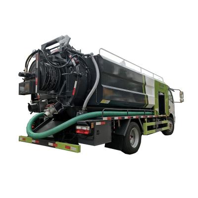 China 3 cbm water tank 7 cam sewage tank high pressure sewage pipe cleaning jetting sewage suction truck for sale