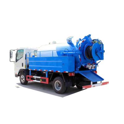 China 5000 Liters Vacuum Tank Truck pipe dredge car high pressure cleaning truck for sale