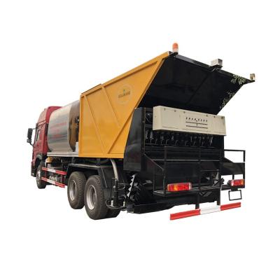 China Asphalt crushed stone synchronous seal car vehicle truck Asphalt pavement slurry storage truck for sale