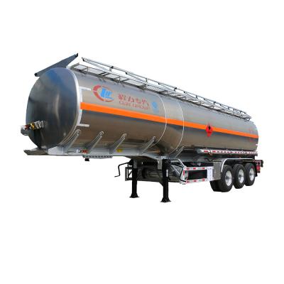 China China 3 Axles Aluminum Alloy Diesel Petrol Tanker Semi Trailer 45000 Litres fuel trailer for sale for sale