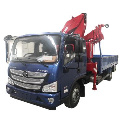 China FOTON Aumark 3.2 T small truck mounted crane For Sale for sale