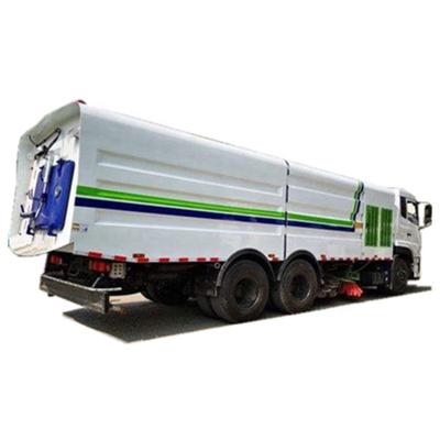 China Made in China dongfeng 210HP engine 6x4 6x6 city road water wet and dry cleaning road sweeper truck for sale