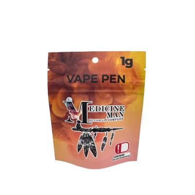 China Aluminium Foil Lined 1 g Custom Child Resistant Mylar Bags Ziplock Matte Surface for sale