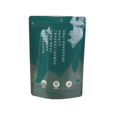 China Plastic Laminate Aluminium Foil Custom Stand Up Pouches For Loose Leaf Tea Flower Tea Green Tea Red Tea Packaging for sale