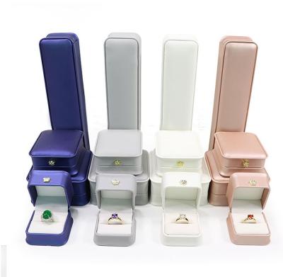 China Wholesale Custom Recycled Materials Factory Price PU Leather Jewel Ring Box For Jewelry Packaging for sale