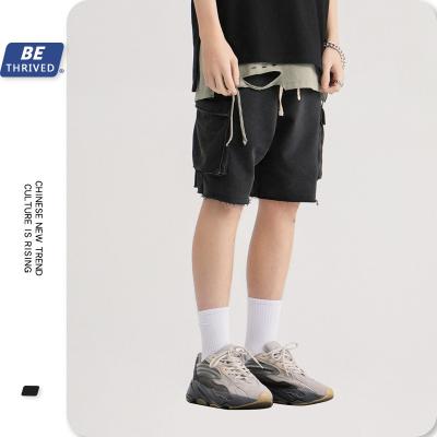 China Anti-wrinkle 2020 European and American new heavy industry shorts, bagging five leaders, men's pants for sale