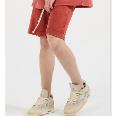 China 2021 summer heavy industry anti-wrinkle wash used shorts European and American casual pants men and women for sale